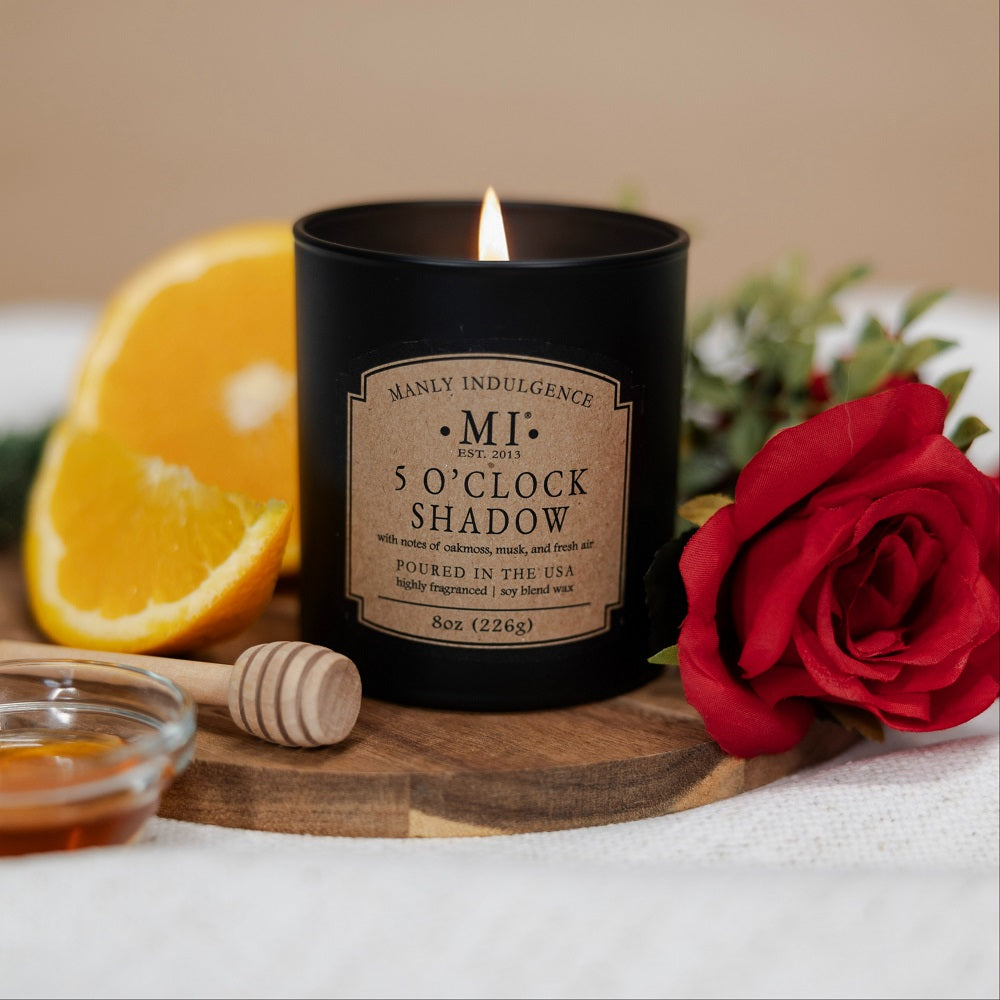 5 o'clock shadow MI candle 8oz