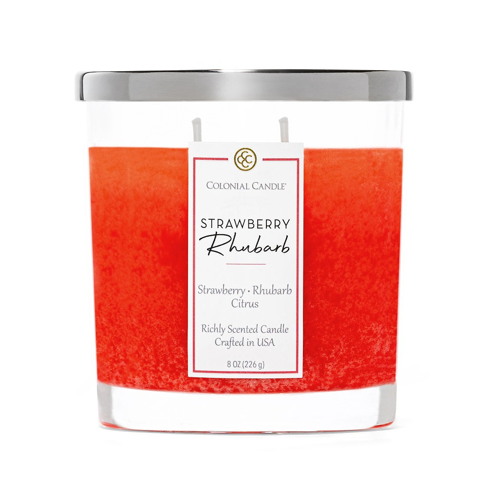 Strawberry Rhubarb Oval Candle