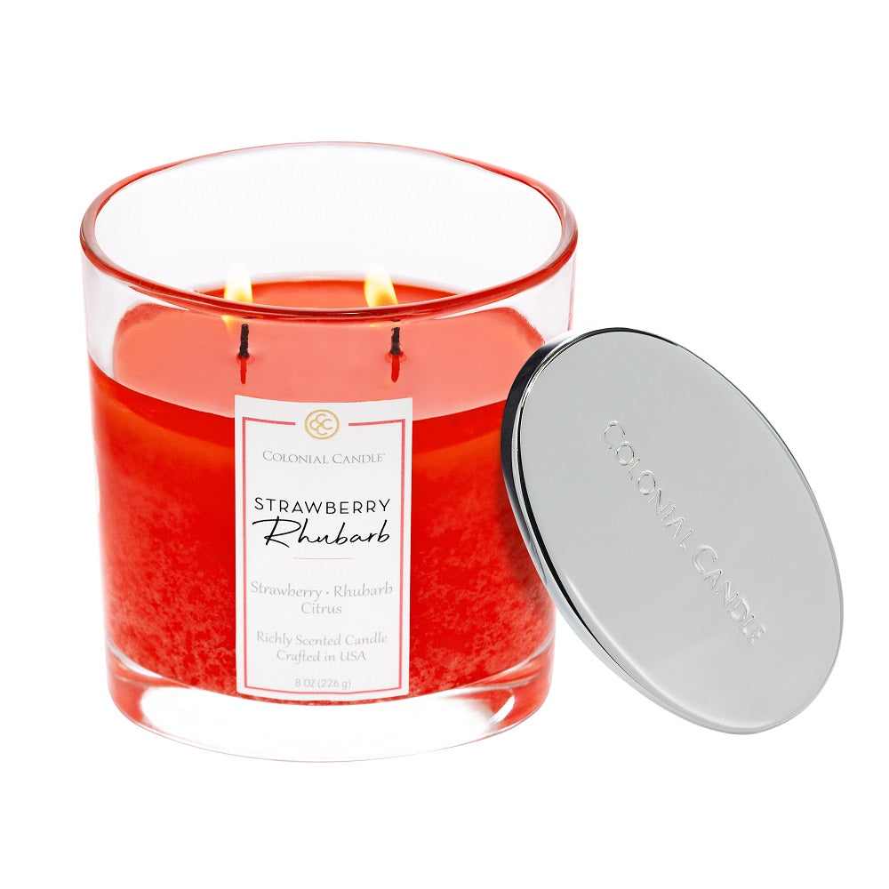 Strawberry Rhubarb Oval Candle