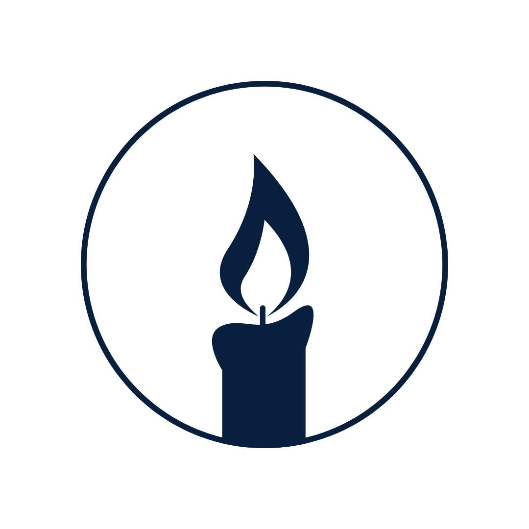 Candle flame logo