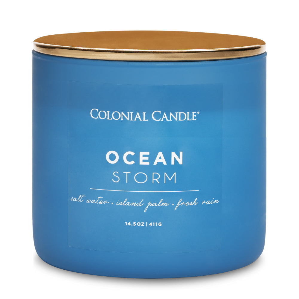 Ocean storm candle
