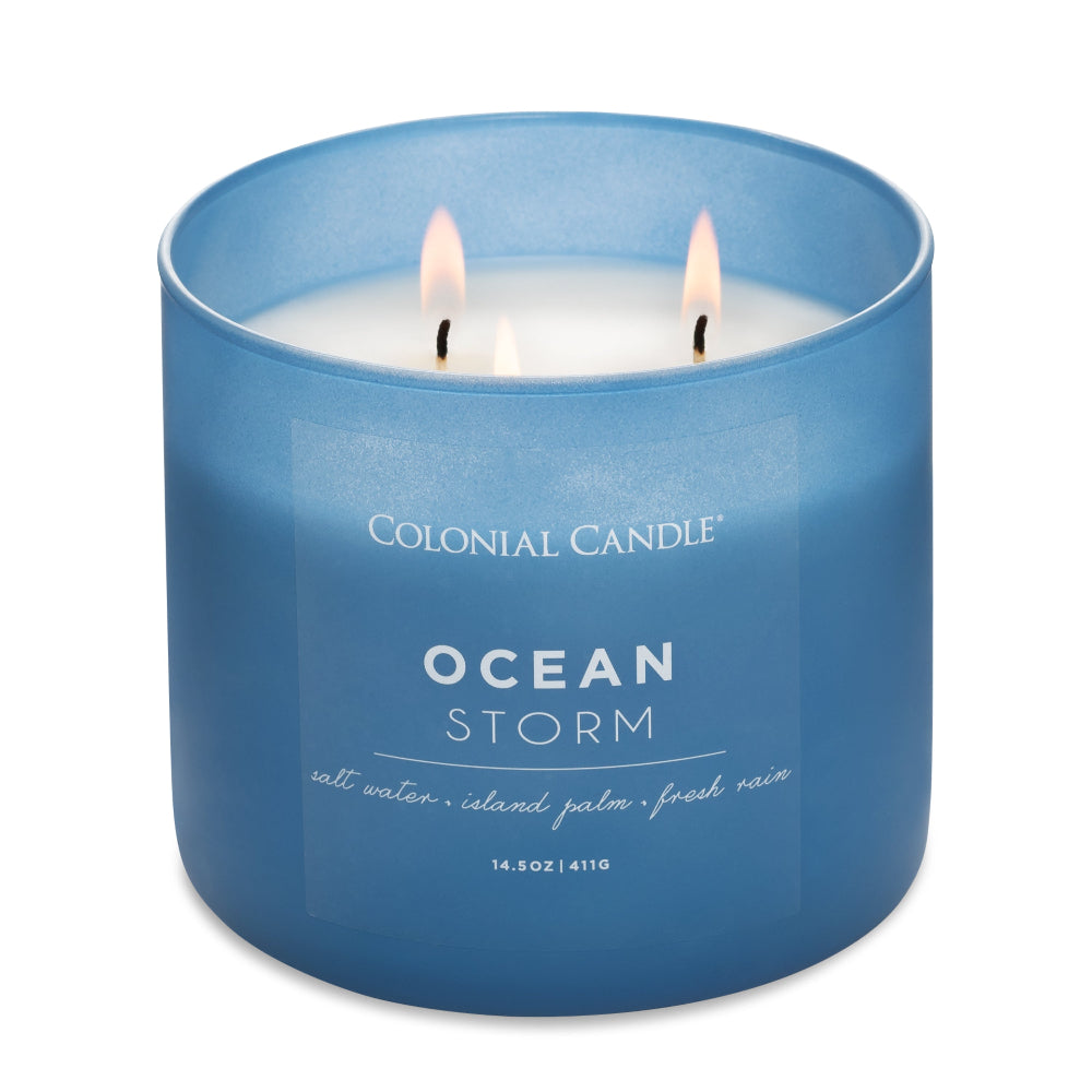 Ocean storm candle