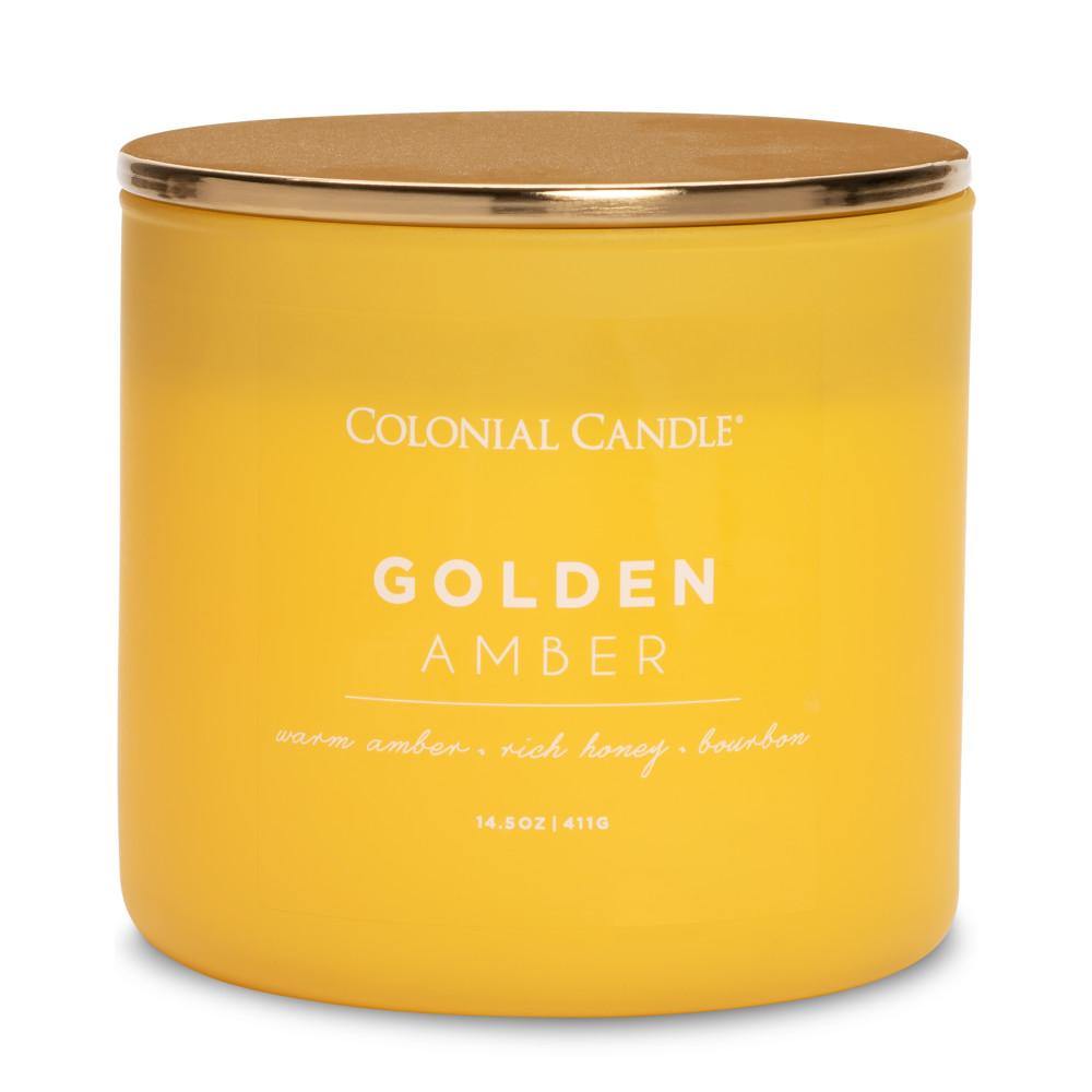 Golden Amber Jar Candle