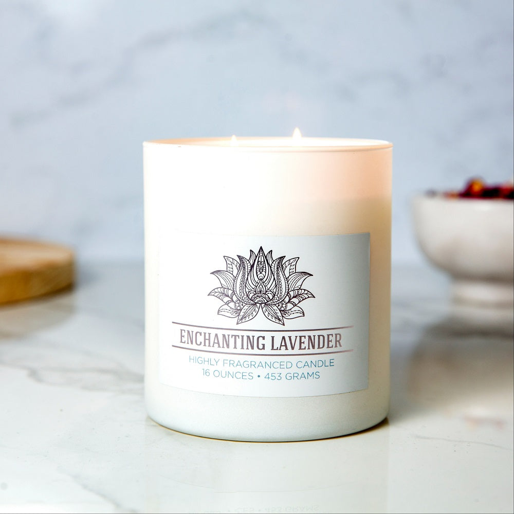 Aromatherapy & Wellness Candle, Enchanting Lavender, 16 oz