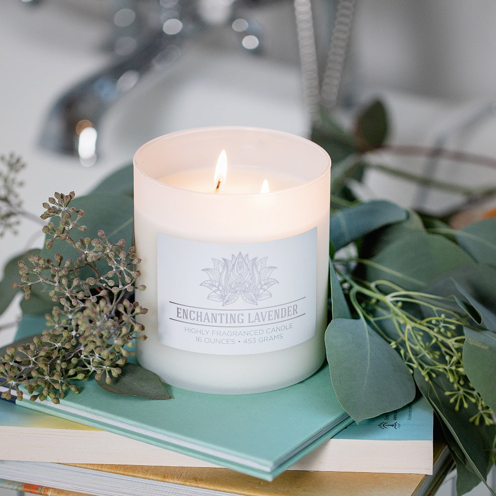 Aromatherapy & Wellness Candle, Enchanting Lavender, 16 oz