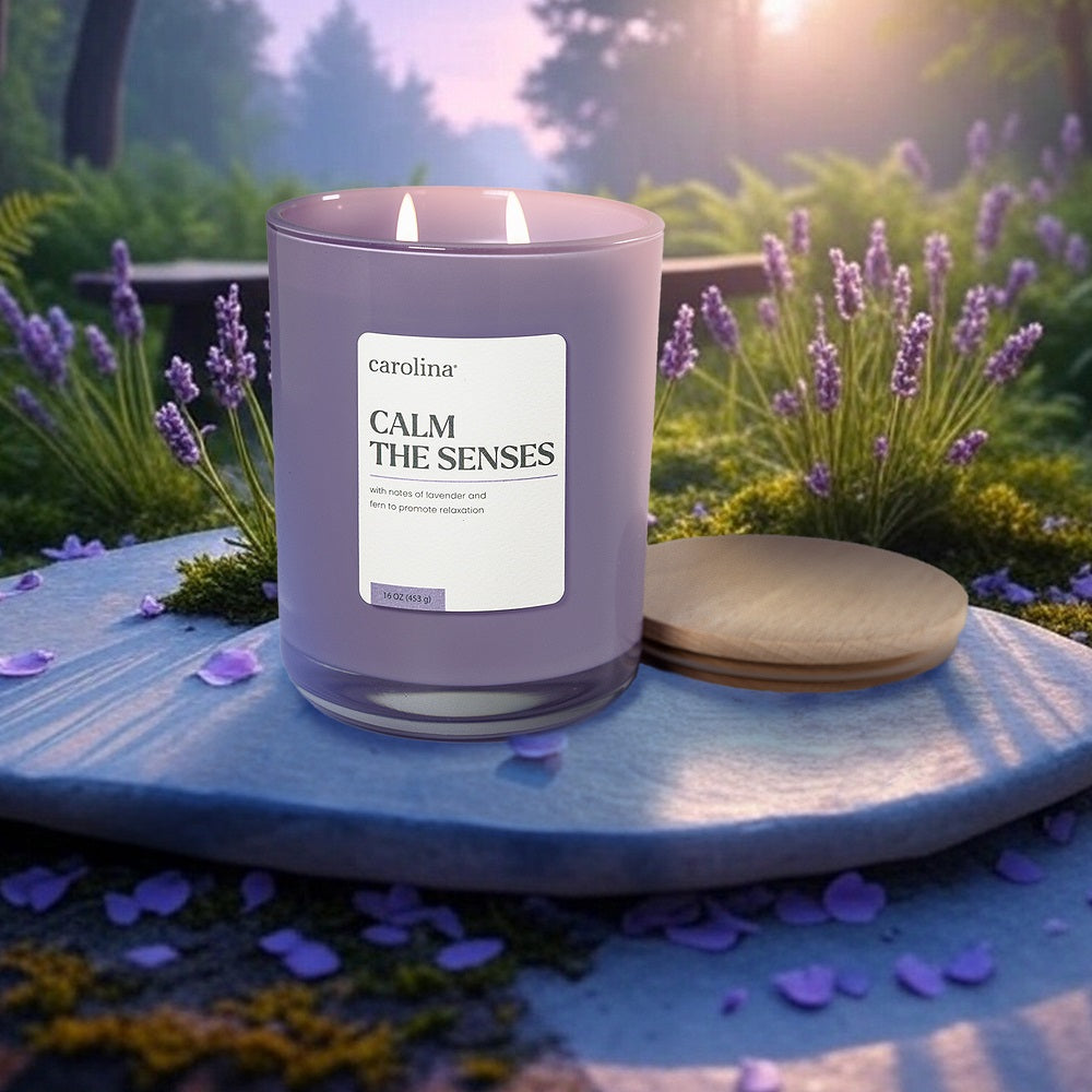 lifestyle image of Candle named Calm the Senses