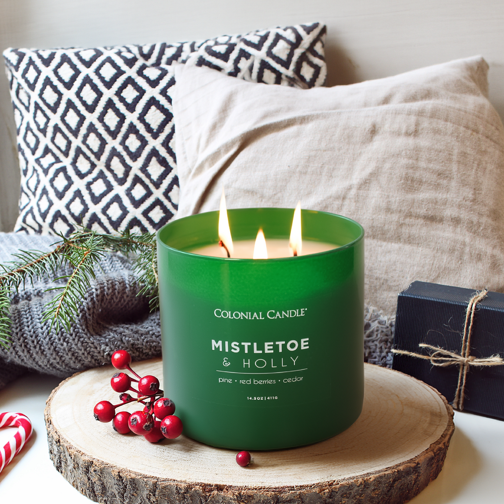 14.5oz POC GL MISTLETOE & HOLLY 