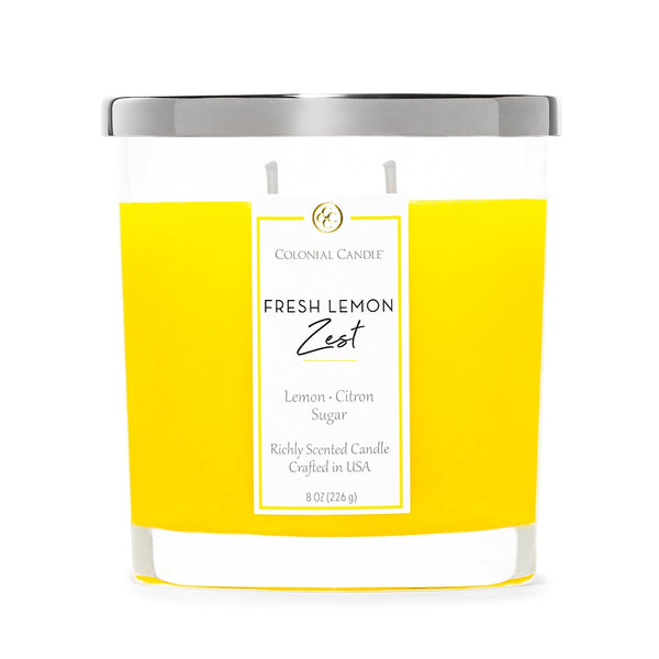 Fresh Lemon Zest Candle, Oval 8 oz