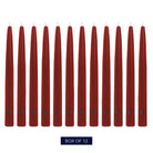 Cranberry colored 6 inch taper candles, 12 pack