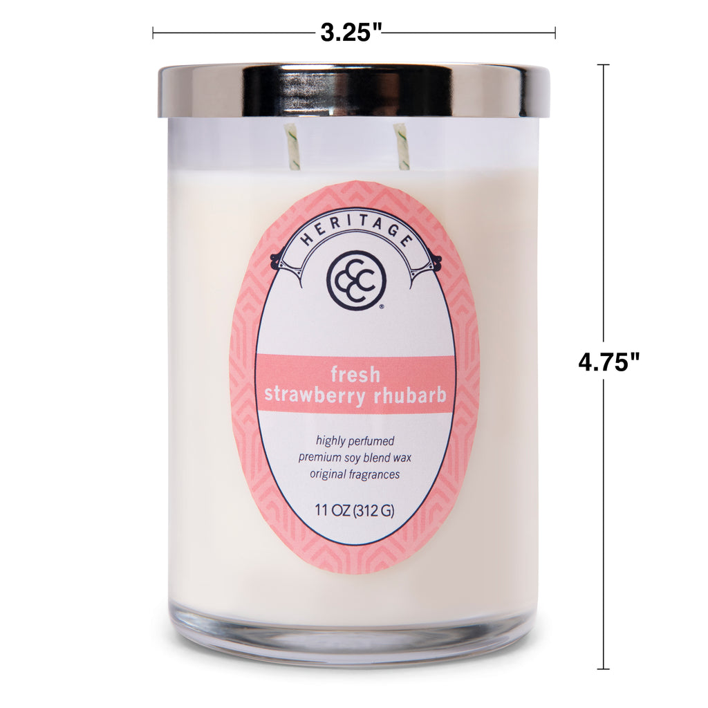 Colonial Candle, Heritage Collection, Fresh Strawberry Rhubarb, 11oz