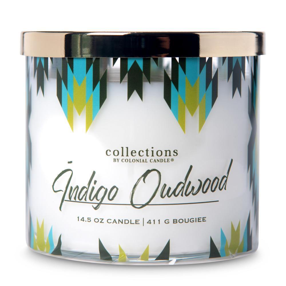 Collections by Colonial Candle, Desert Collection, 14.5oz, Indigo Oudwood - Colonial Candle