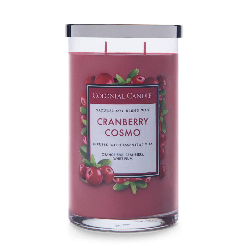 Colonial Classic Jar Candle, Clear Jar, Cranberry Cosmo, 19oz ...